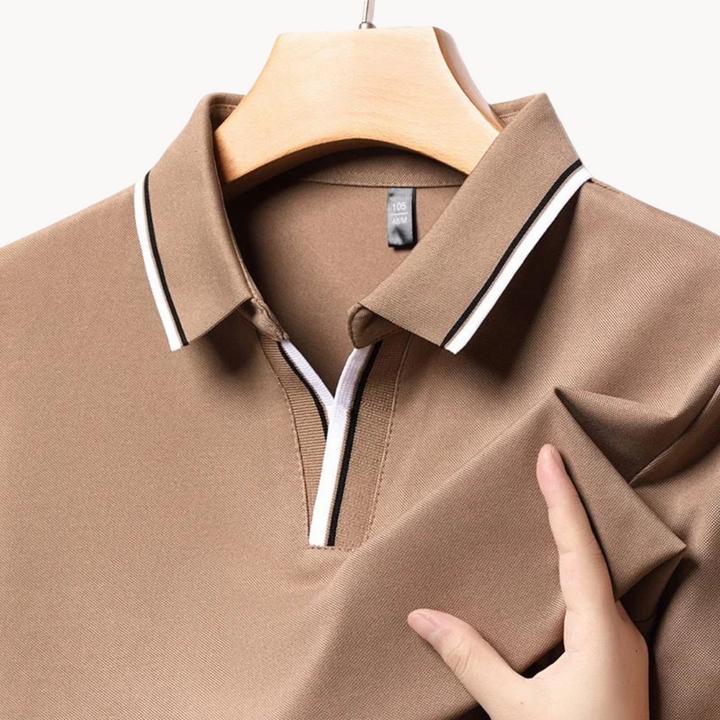 Floyd - Knopfloses Tipped Poloshirt