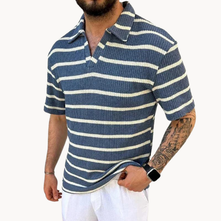 Charlemagne - Stylish Streifen Polo