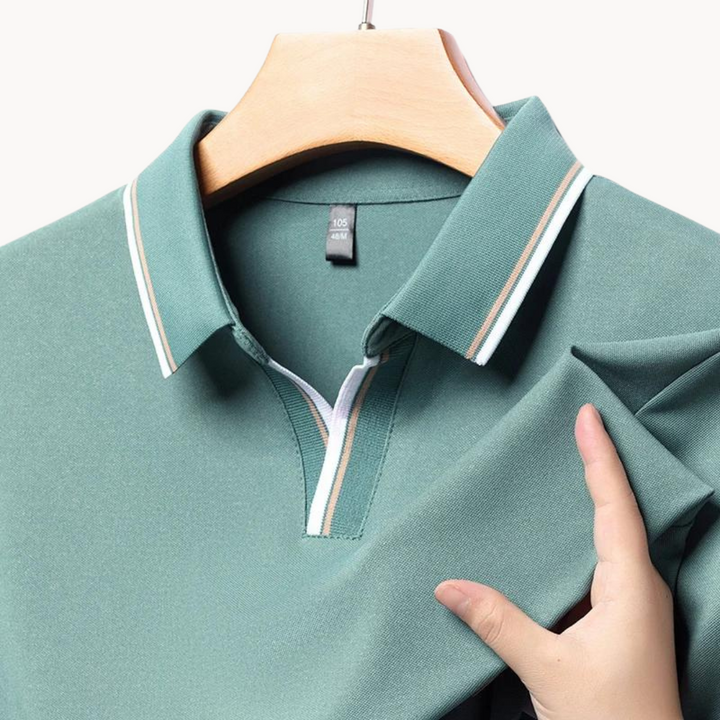 Floyd - Knopfloses Tipped Poloshirt