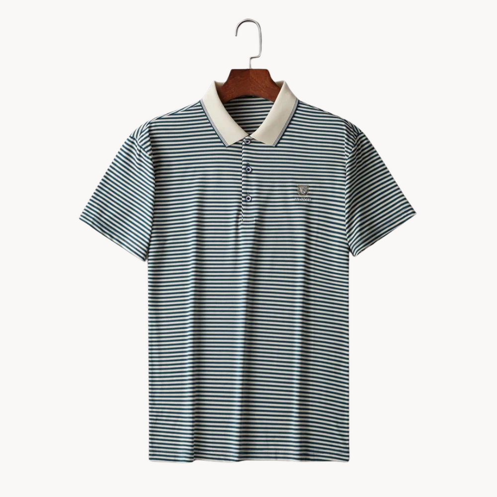 Maurice - Schlankes Kurzarmshirt Striped Polo