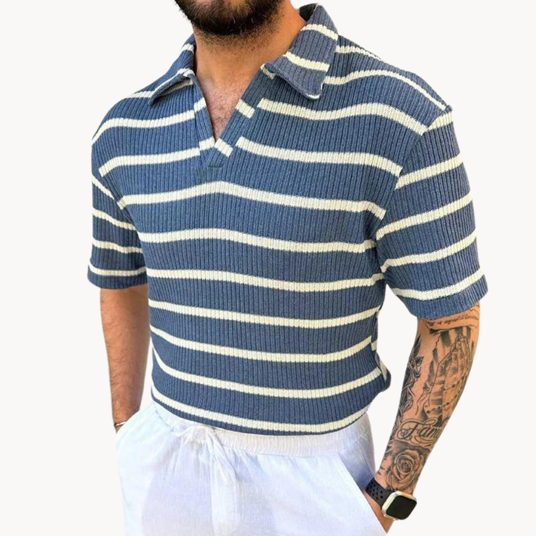 Charlemagne - Stylish Streifen Polo