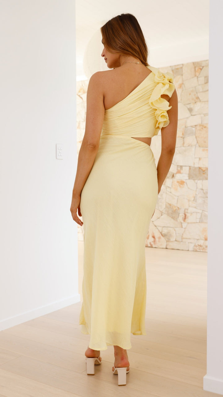 Blaire - Schulterfreies Maxikleid mit Aussparungen
