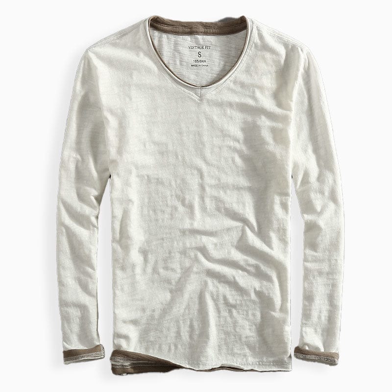 Andrew - Modern Langarmshirt aus Baumwolle