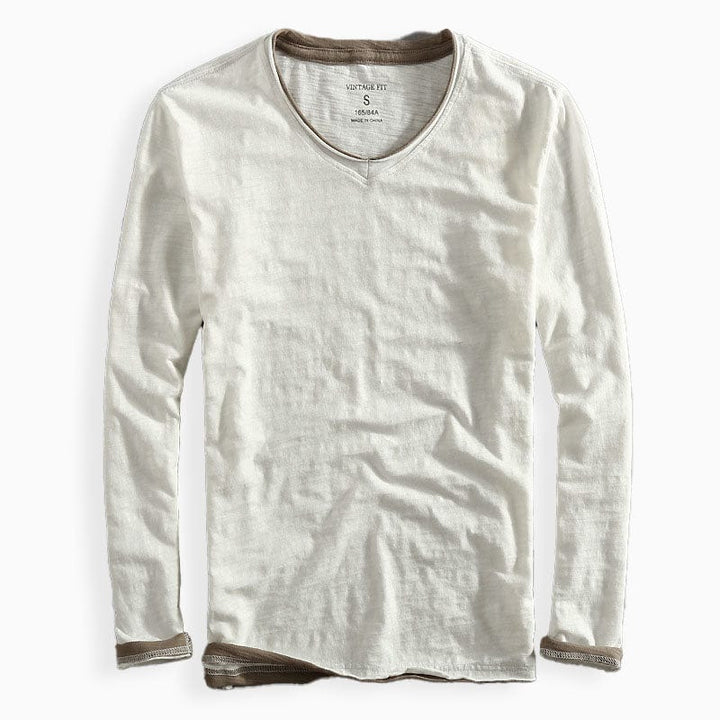 Andrew - Modern Langarmshirt aus Baumwolle