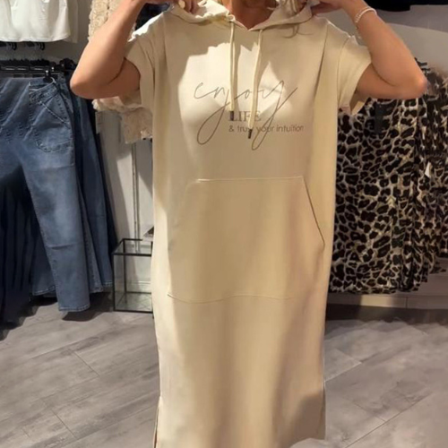 Ebba™ | Lässiges Kleid mit Kapuze und femininer Passform