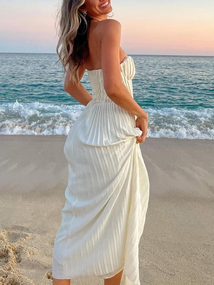 Christina™ | Elegantes Plissiertes Strapless Kleid