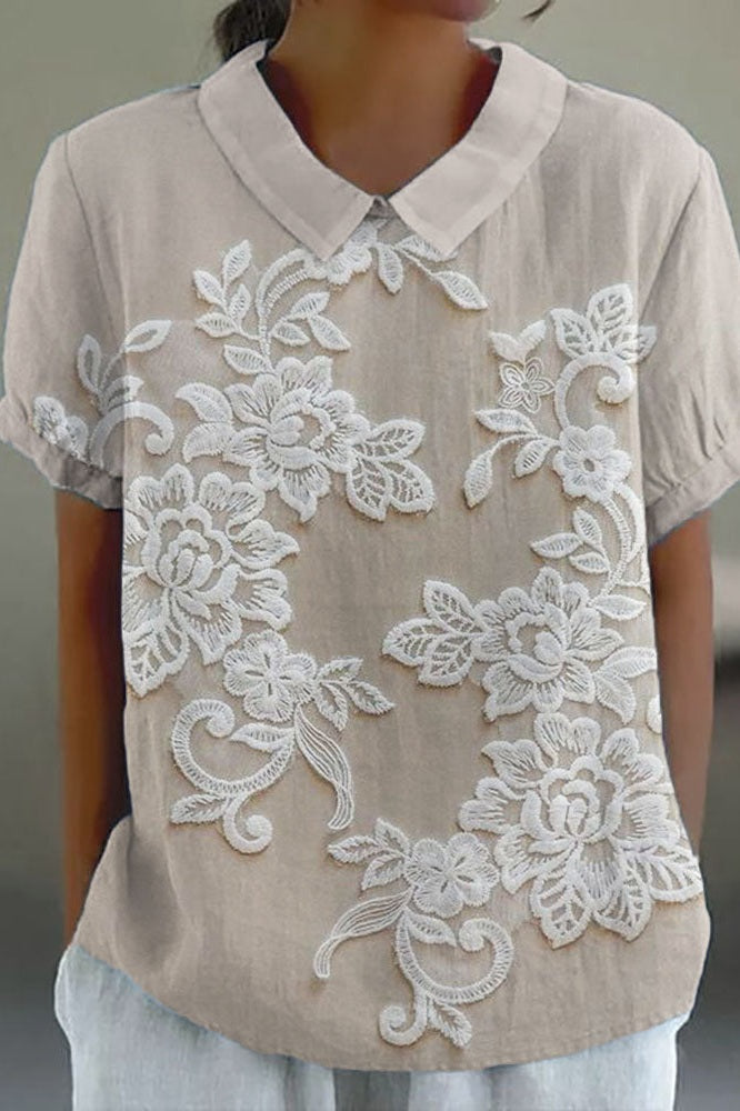 Yara - Bluse mit Lily-Kragen