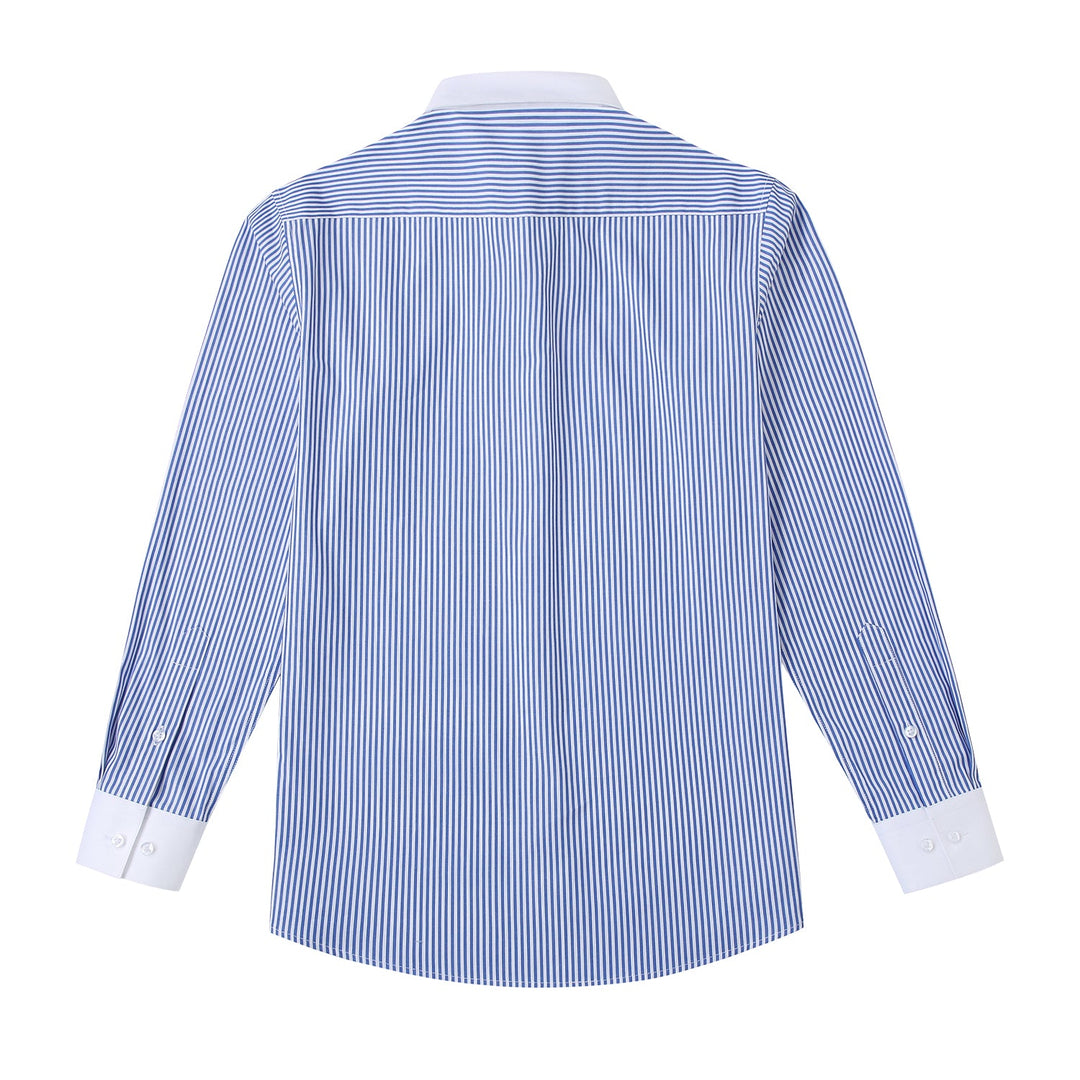 Tommy | Authentisches Weiß-Blaues Hemd