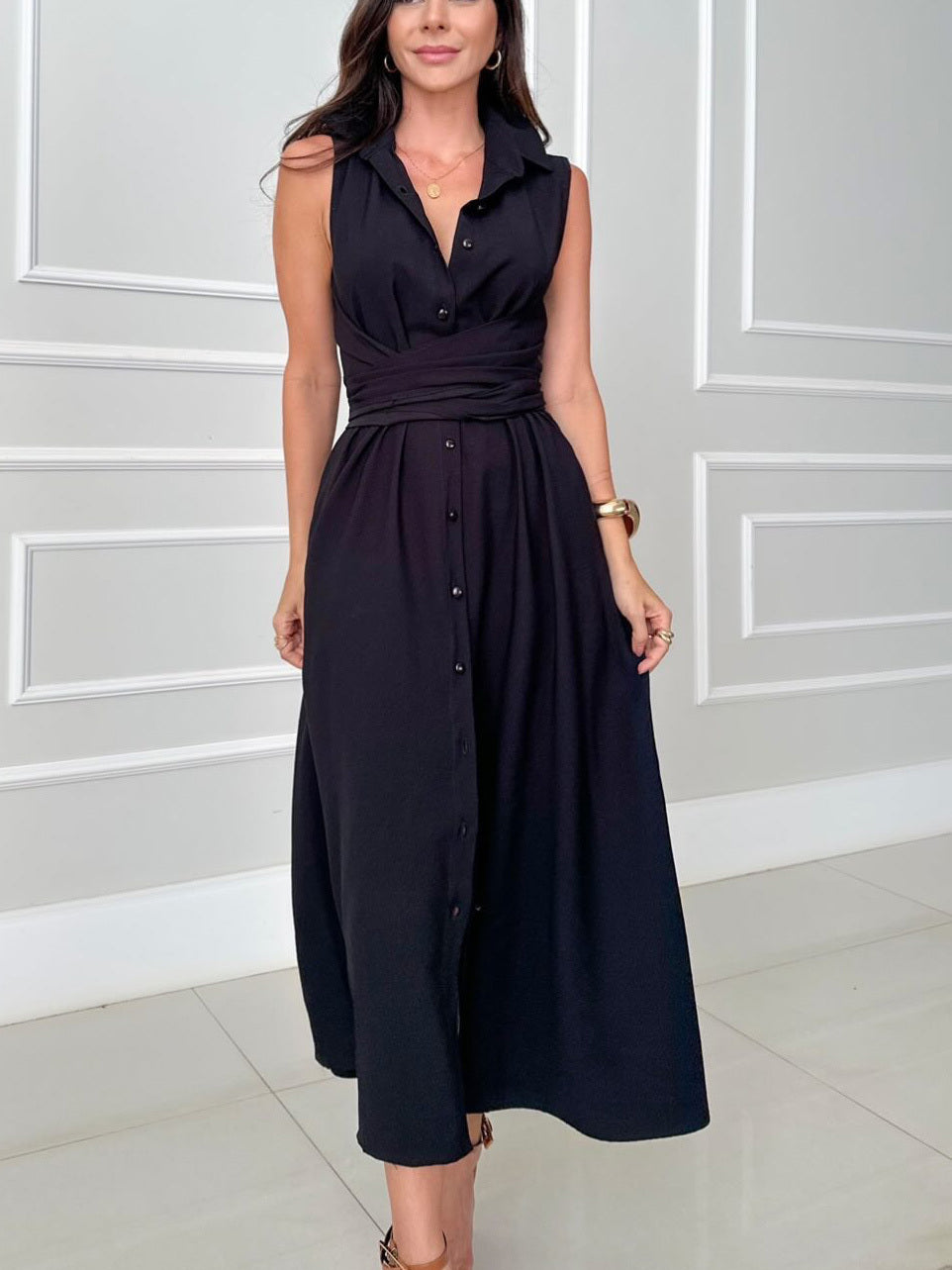 Romaine - Elegantes Kleid mit Bauchbedeckung