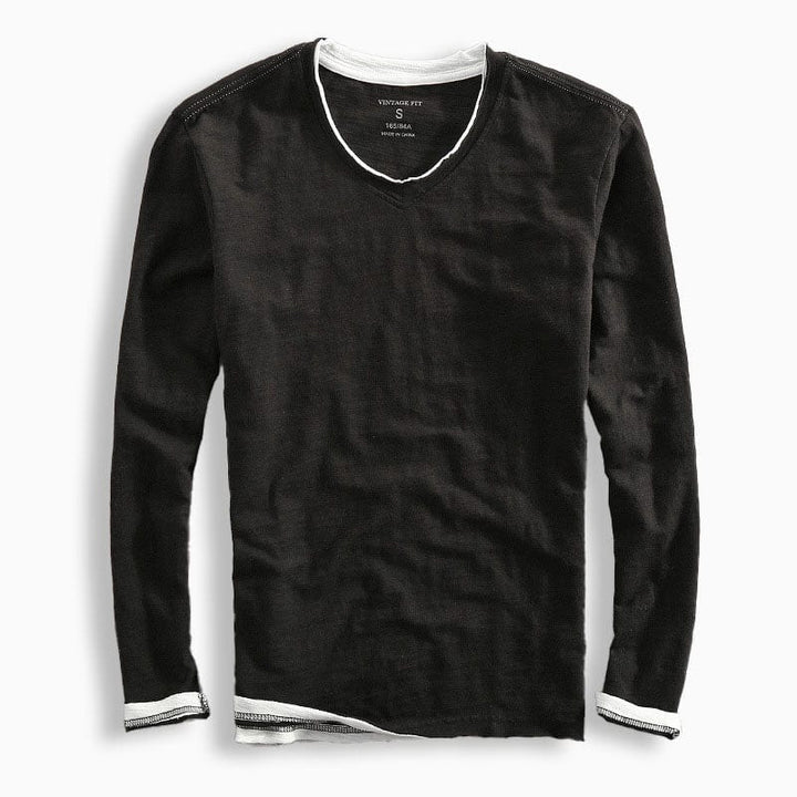 Andrew - Modern Langarmshirt aus Baumwolle