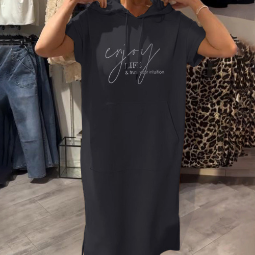 Ebba™ | Lässiges Kleid mit Kapuze und femininer Passform