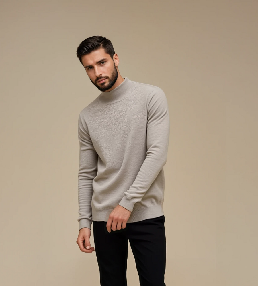 Quillon - Luxuriöser Mock-Pullover