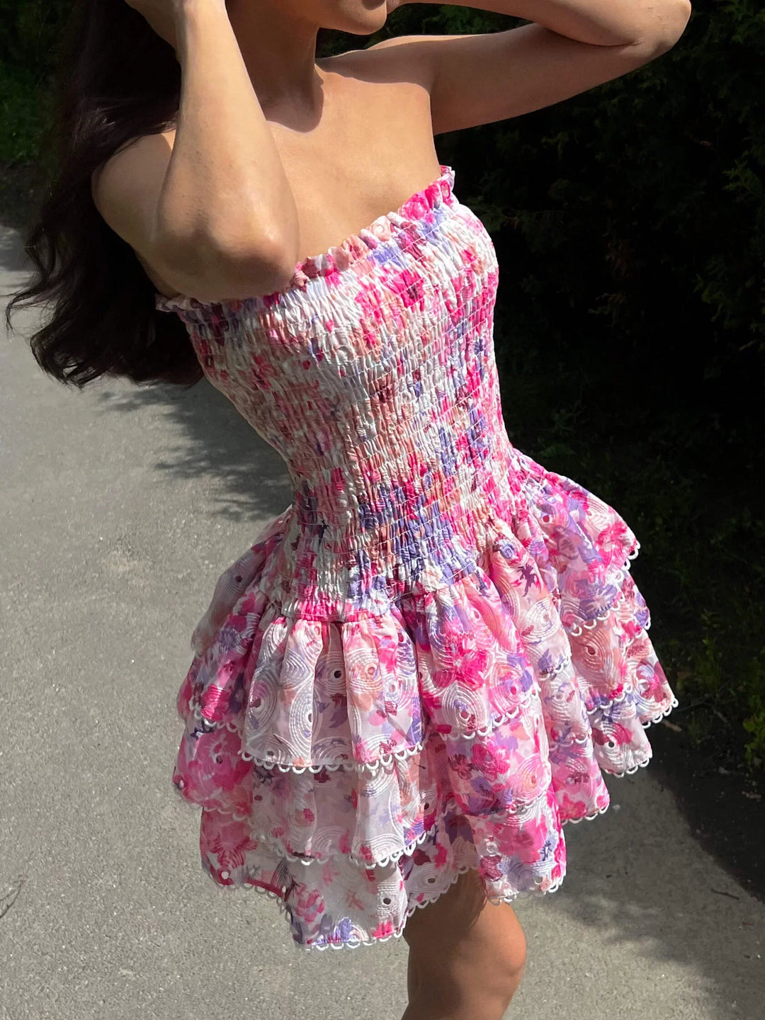 Rosaline - Elegantes Rüschenkleid