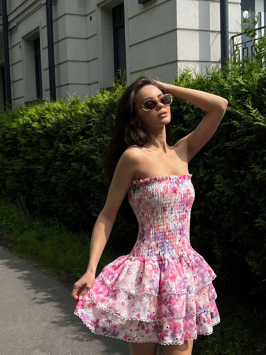 Rosaline - Elegantes Rüschenkleid