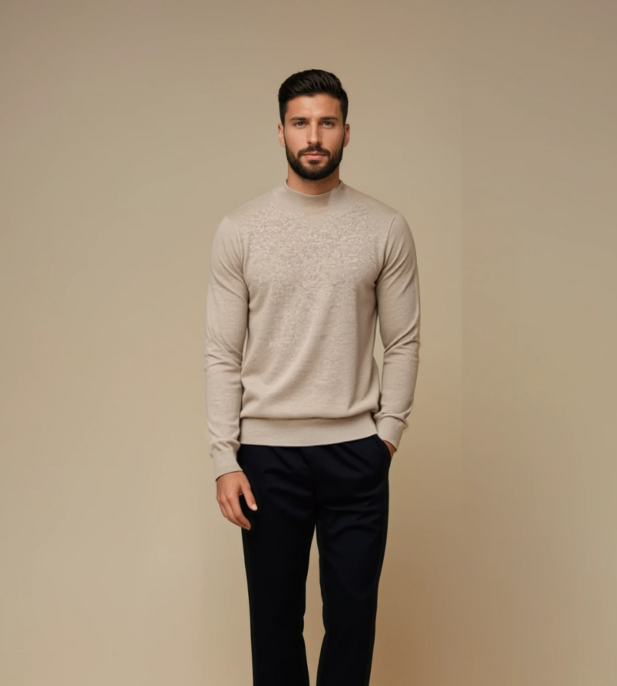 Quillon - Luxuriöser Mock-Pullover