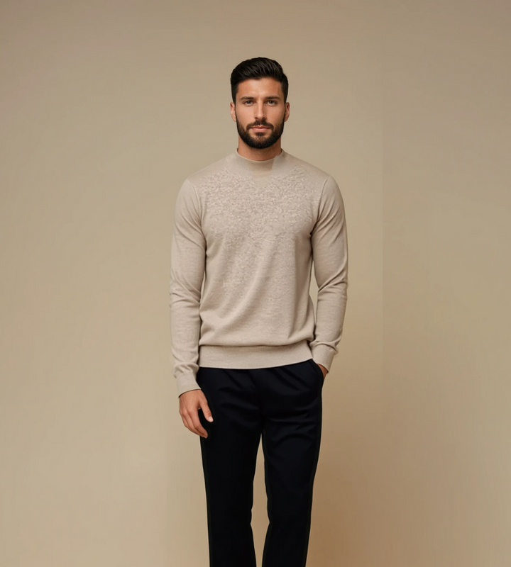 Quillon - Luxuriöser Mock-Pullover