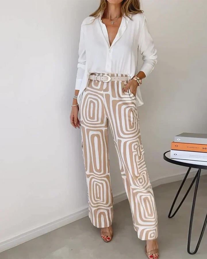 Olivia - Stylisches Zweiteilige-Set (Geschenk: GRATIS Gürtel)
