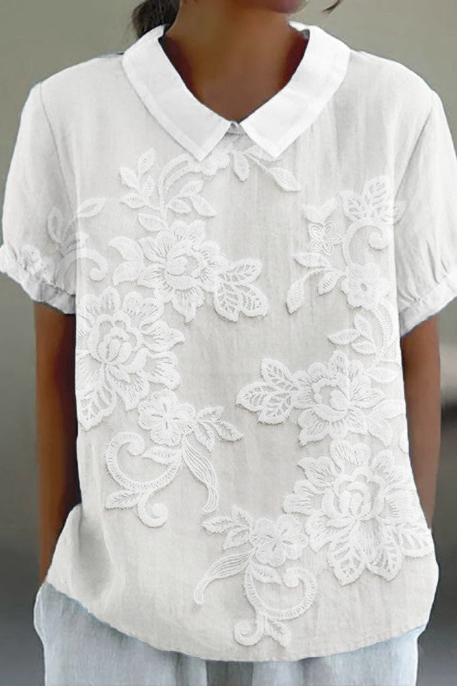 Yara - Bluse mit Lily-Kragen