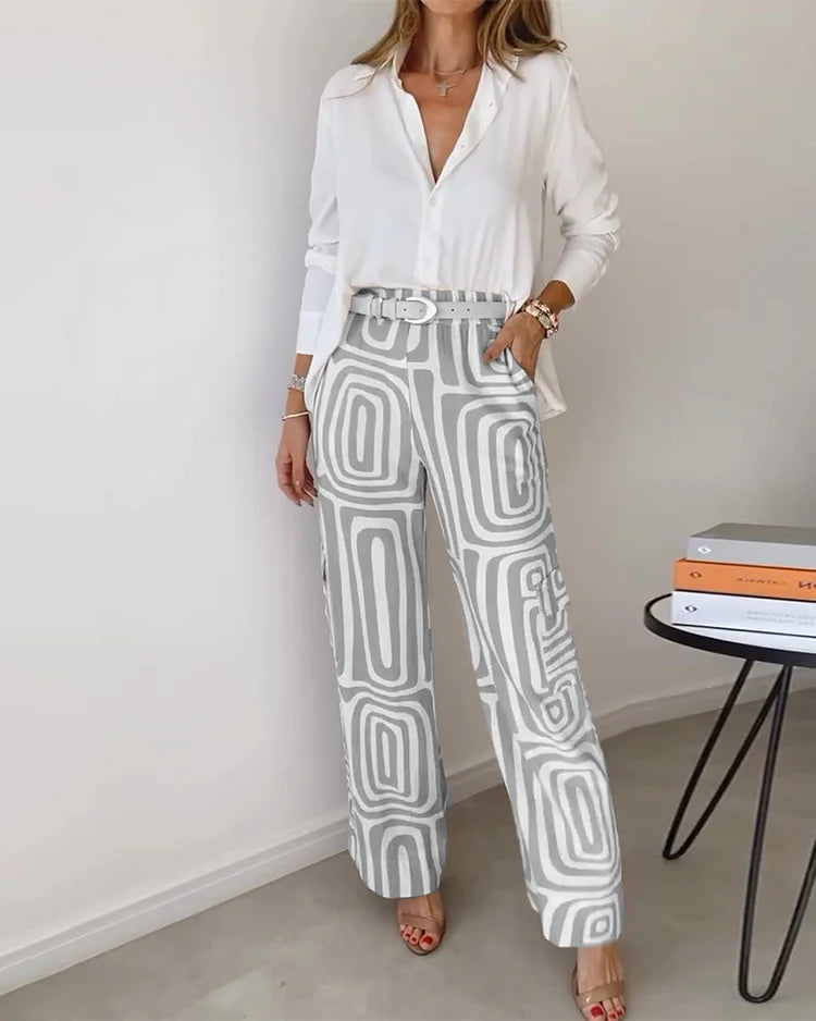 Olivia - Stylisches Zweiteilige-Set (Geschenk: GRATIS Gürtel)