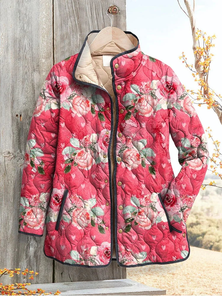 Charmante - Damen Retro-Steppjacke