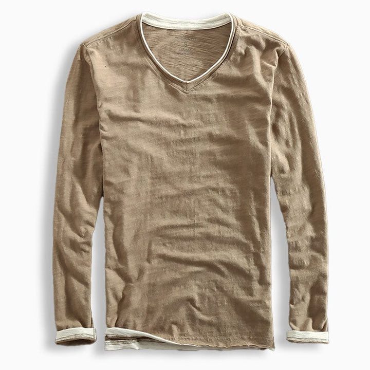 Andrew - Modern Langarmshirt aus Baumwolle