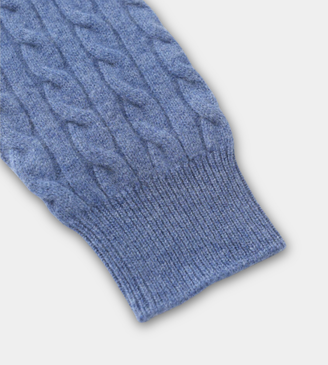 Rian - Zopfpullover mit 1/4-Reißverschluss