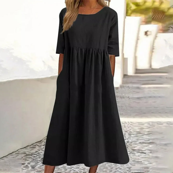 Sophie - Leinen- und Baumwollkleid