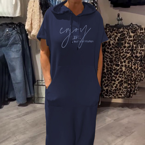 Ebba™ | Lässiges Kleid mit Kapuze und femininer Passform