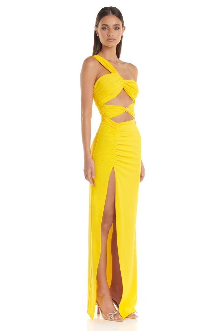 Lennox | Maxikleid mit One-Shoulder-Träger