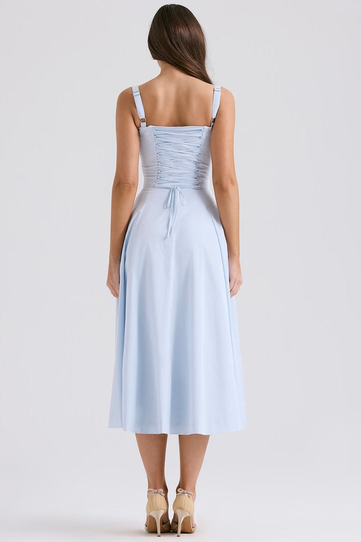 AURORA - Midikleid mit Schnürung