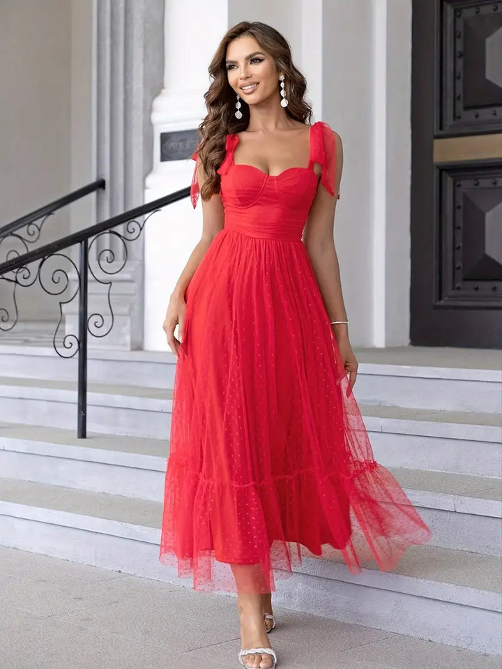 Carmen -Elegantes Mesh-Abendkleid