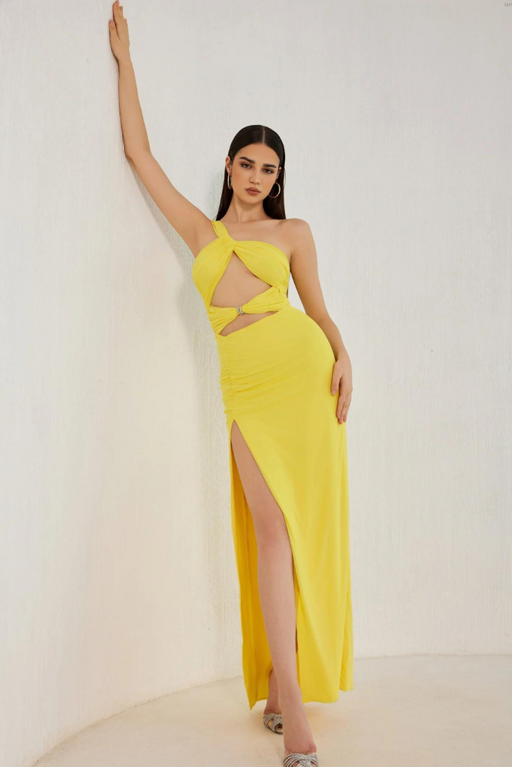 Lennox | Maxikleid mit One-Shoulder-Träger