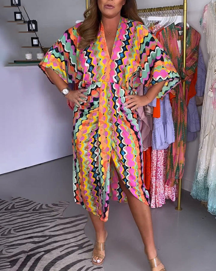 Amaris - V Neck Dress