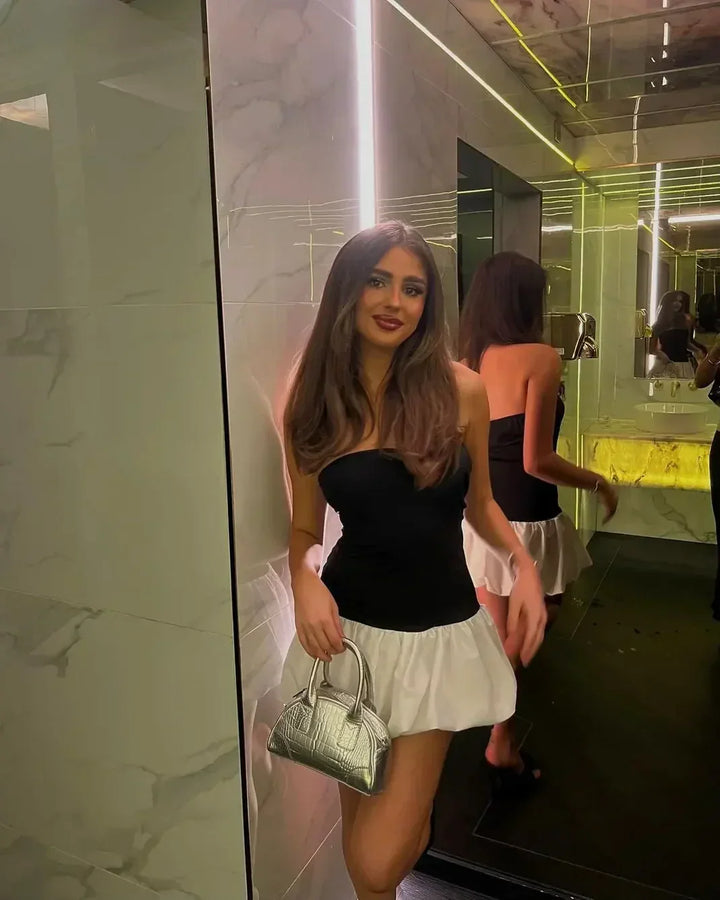 Danielle | Minikleid mit Ballonsaum