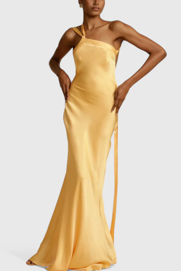 Xynara ™ | Elegantes schulterfreies Kleid mit Schnürung