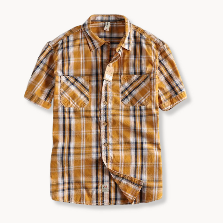Wren -  Retro Inspiriert Kariertes Hemd