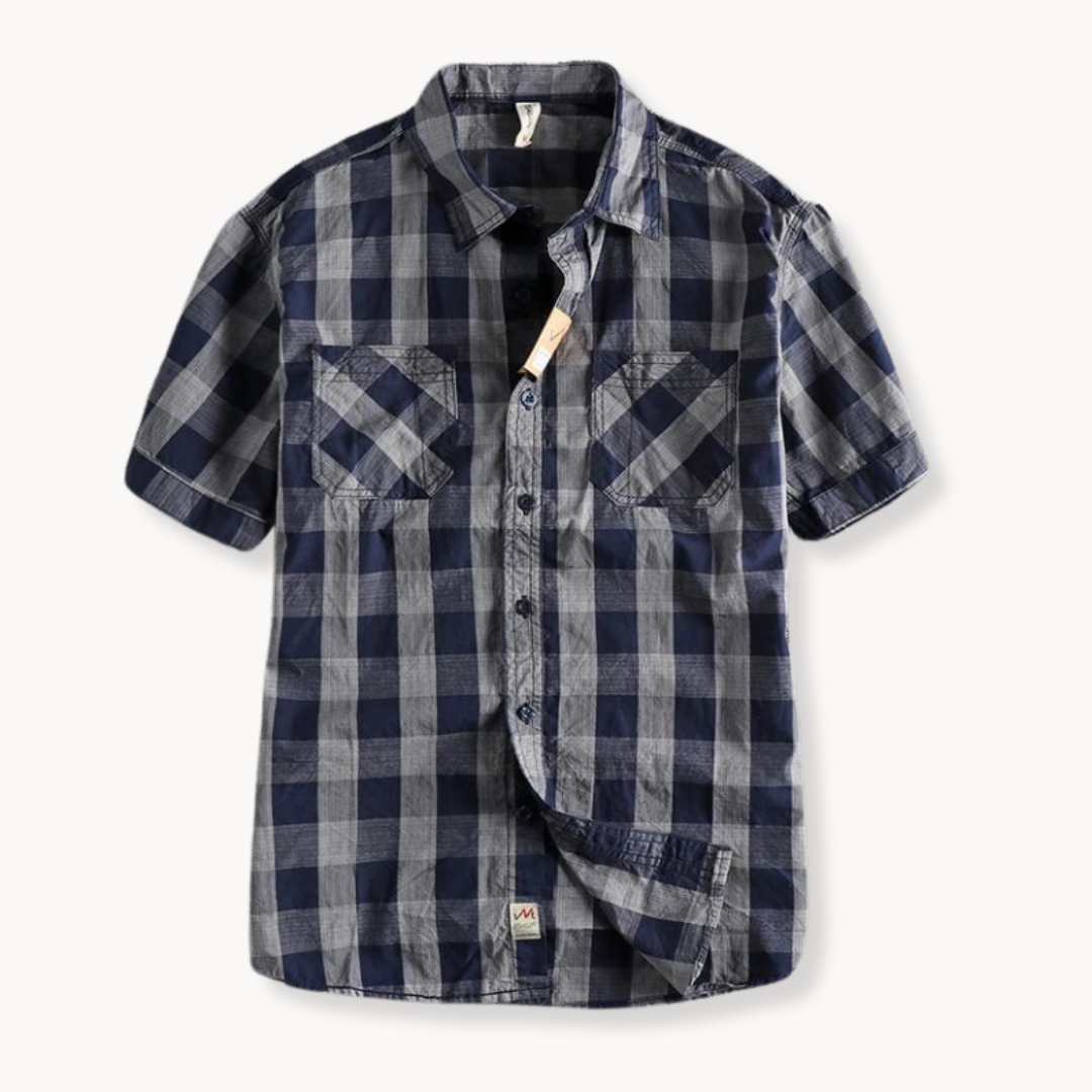Wren -  Retro Inspiriert Kariertes Hemd