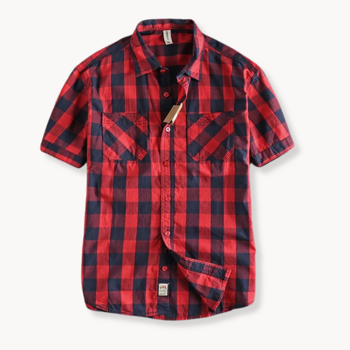 Wren -  Retro Inspiriert Kariertes Hemd