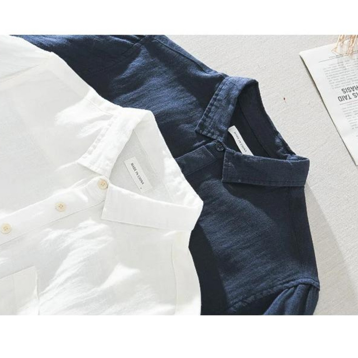 Silivio - Atmungsaktiver Luxus Leinen Popover