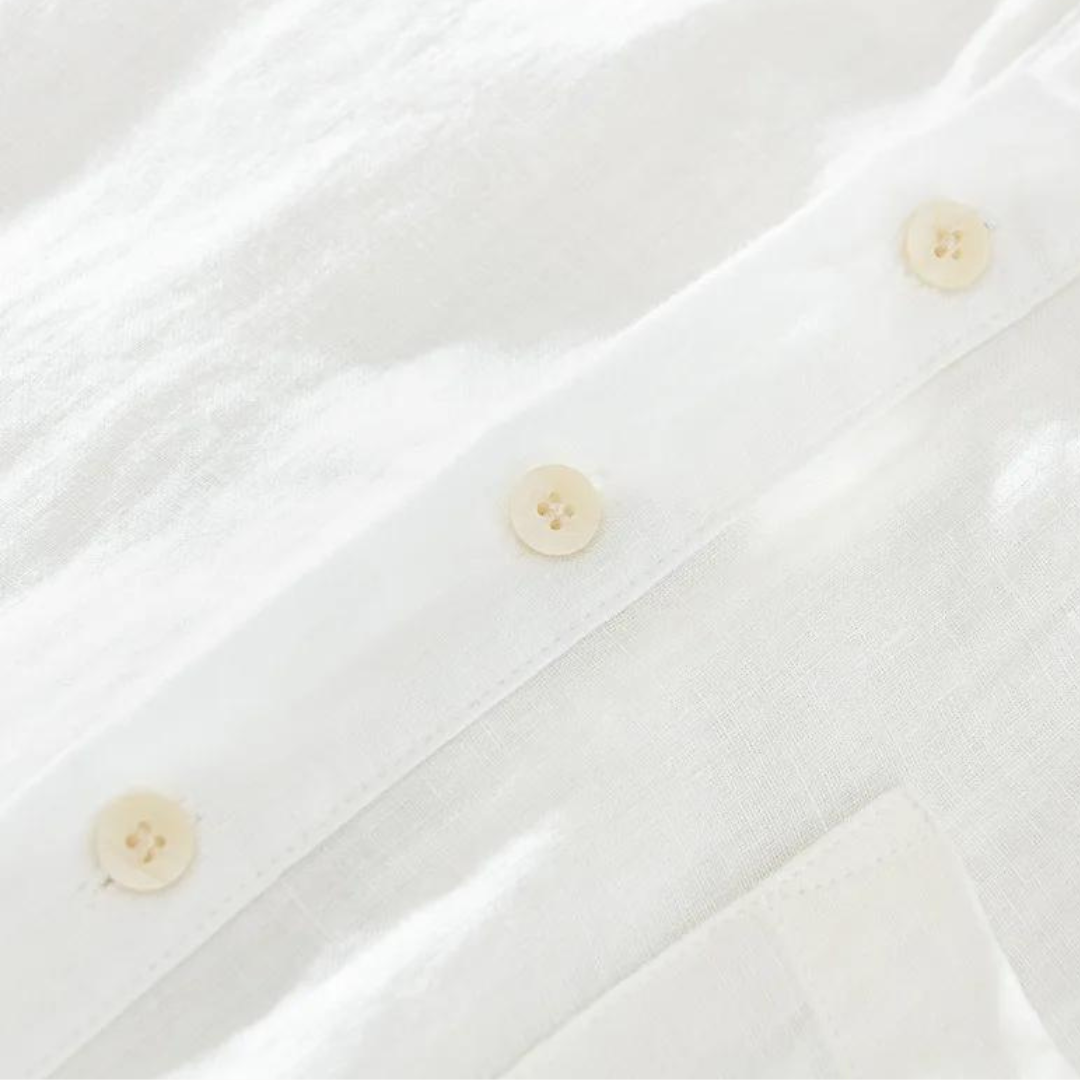 Silivio - Atmungsaktiver Luxus Leinen Popover