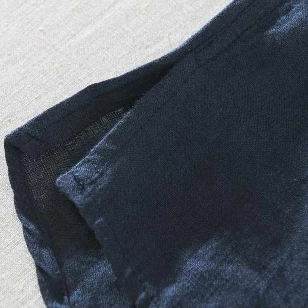 Silivio - Atmungsaktiver Luxus Leinen Popover
