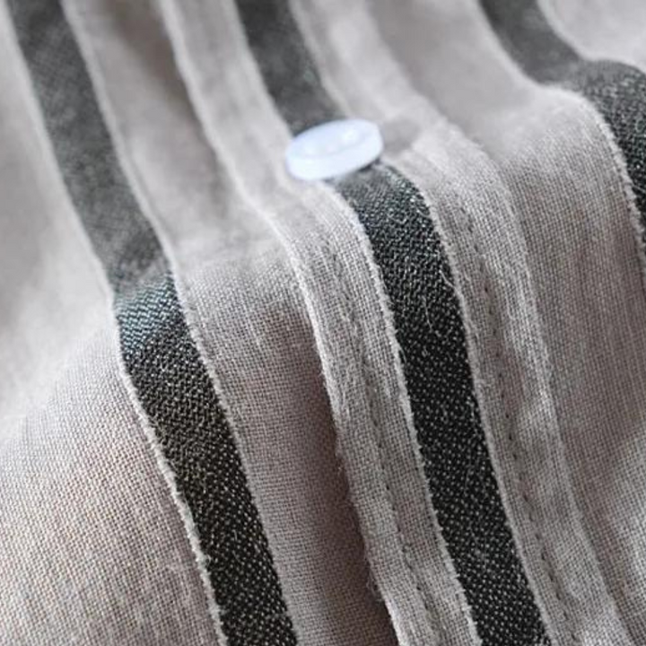 Elian - Retro-inspiriert Leinen Poloshirt