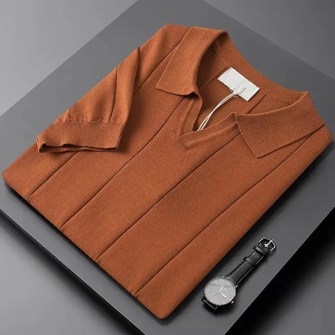 Clarence -  Vintage Eleganz Baumwollpolo