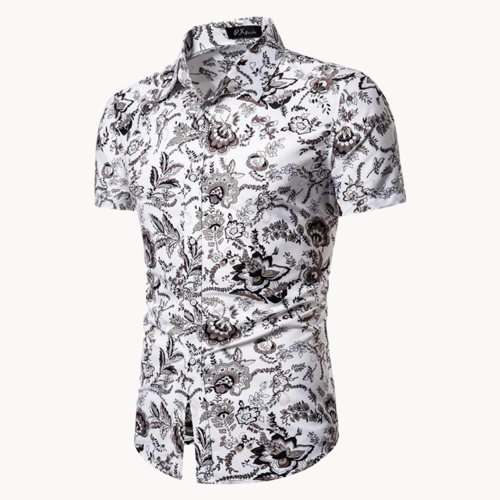 Jeremiah - Retro Inspiriert Blumenpolo