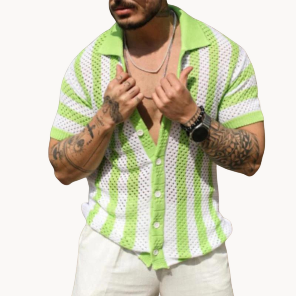 Martinus - Häkelstil Knöpf Poloshirt