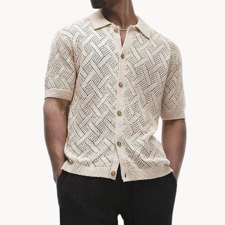 Preston - Gestrickter Polo-Cardigan