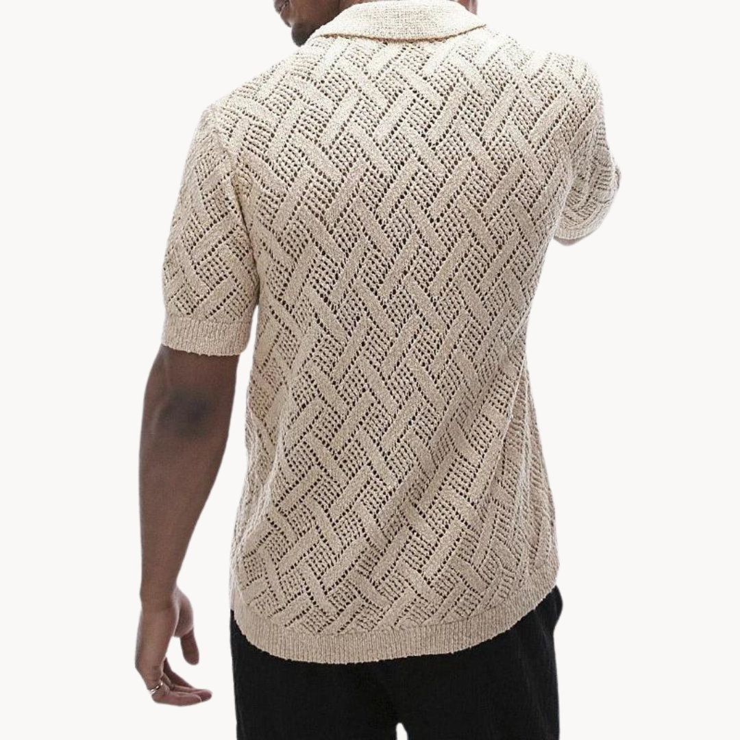 Preston - Gestrickter Polo-Cardigan