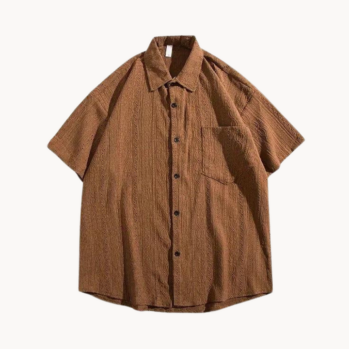 Lorenzo - Übergroßes Knopf Polo