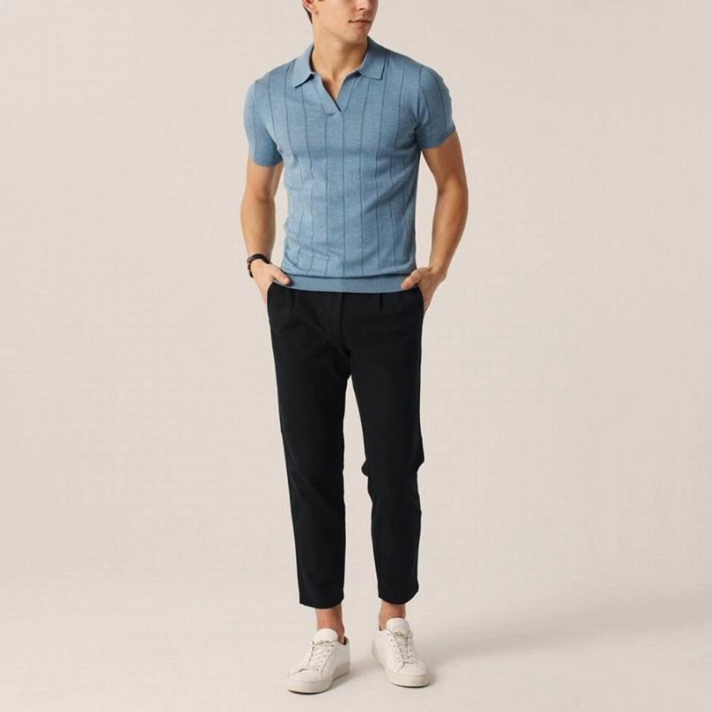 Clarence -  Vintage Eleganz Baumwollpolo