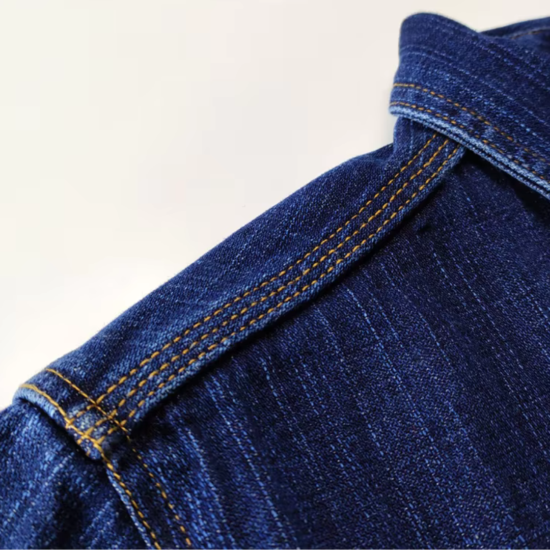 Broderick - Zeitgenössischer Stil Denim-Shirt